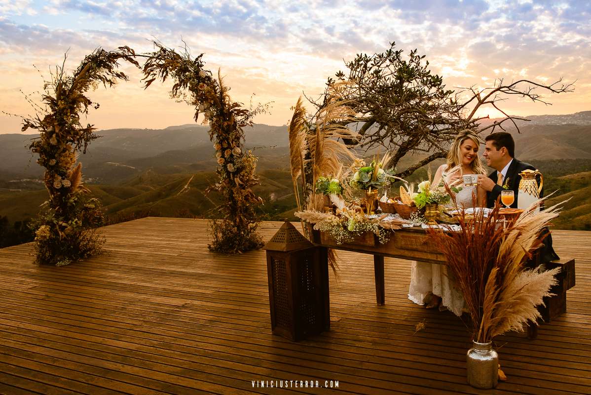 decoração para casamento sem convidados elopement wedding